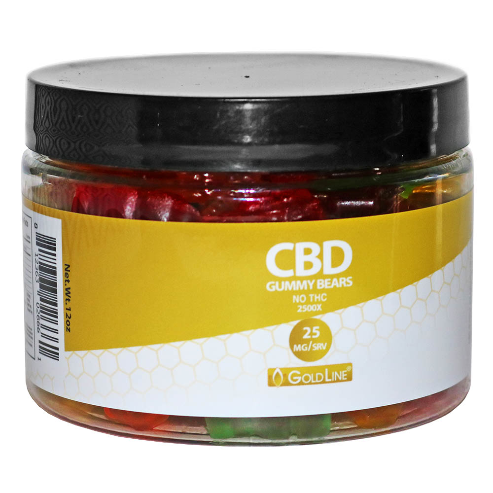 Goldline CBD Gummy Bears - Large (12oz)