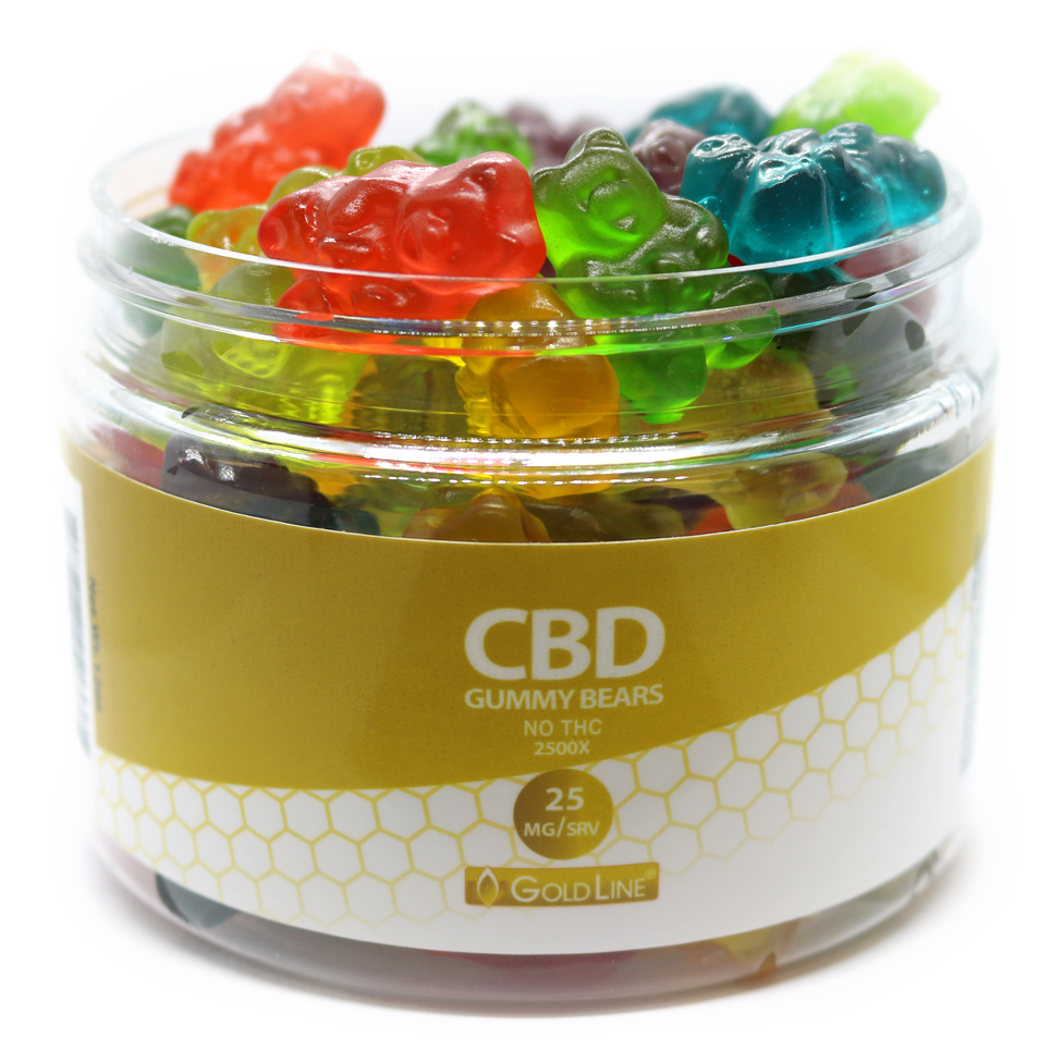 Goldline CBD Gummy Bears - Large (12oz)