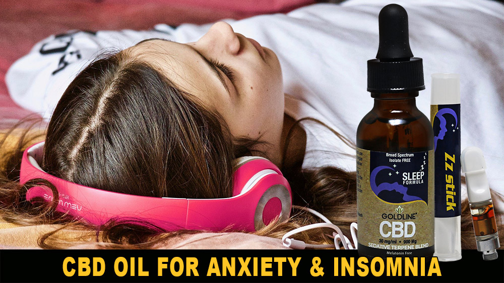 Goldline CBD Oil for Anxiety Insomnia Relaxation