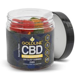 Goldline CBD Gummies for Sleep 50ct / 1250mg CBD Jar