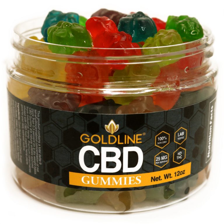 Goldline CBD Gummy Bears Large 12oz 